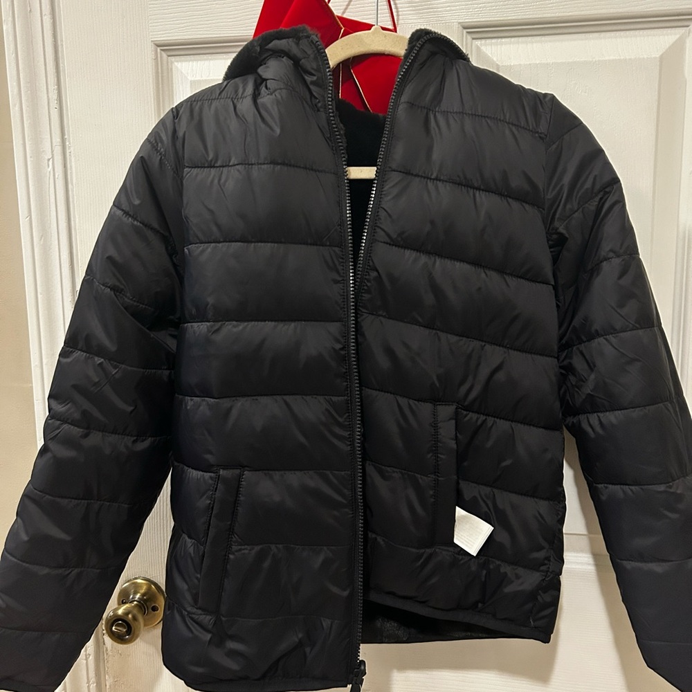 Abercrombie kids size 13/14 girls brand new reversible jacket